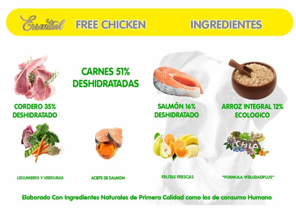 Free chicken ingredientes