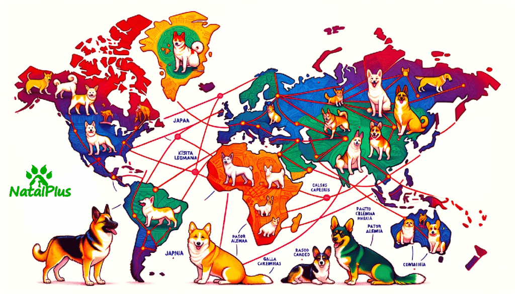 razas de perros mapa